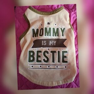 Dog Tank Top - Tan and Green